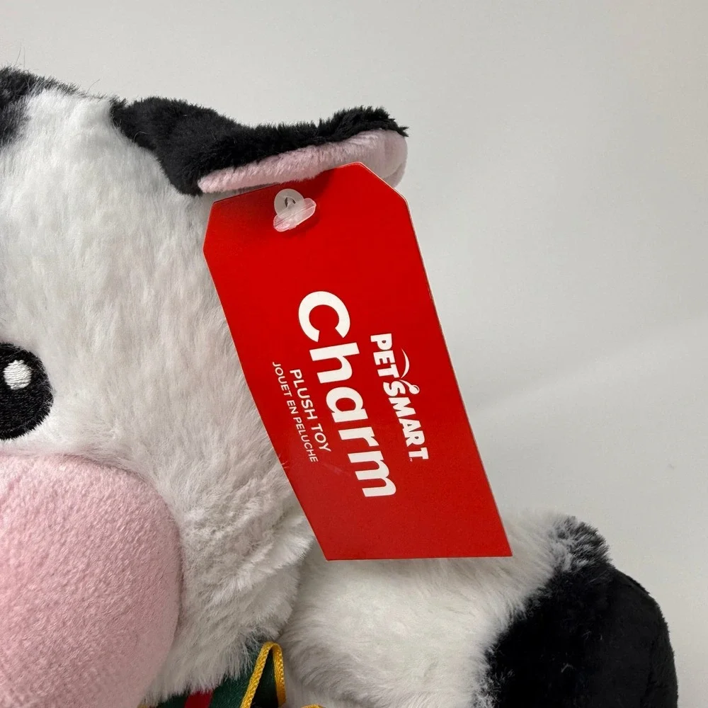 PetSmart Plush Dog Toy‎ Charm the Cow Squeaker Stuffed Animal 2024 Gift